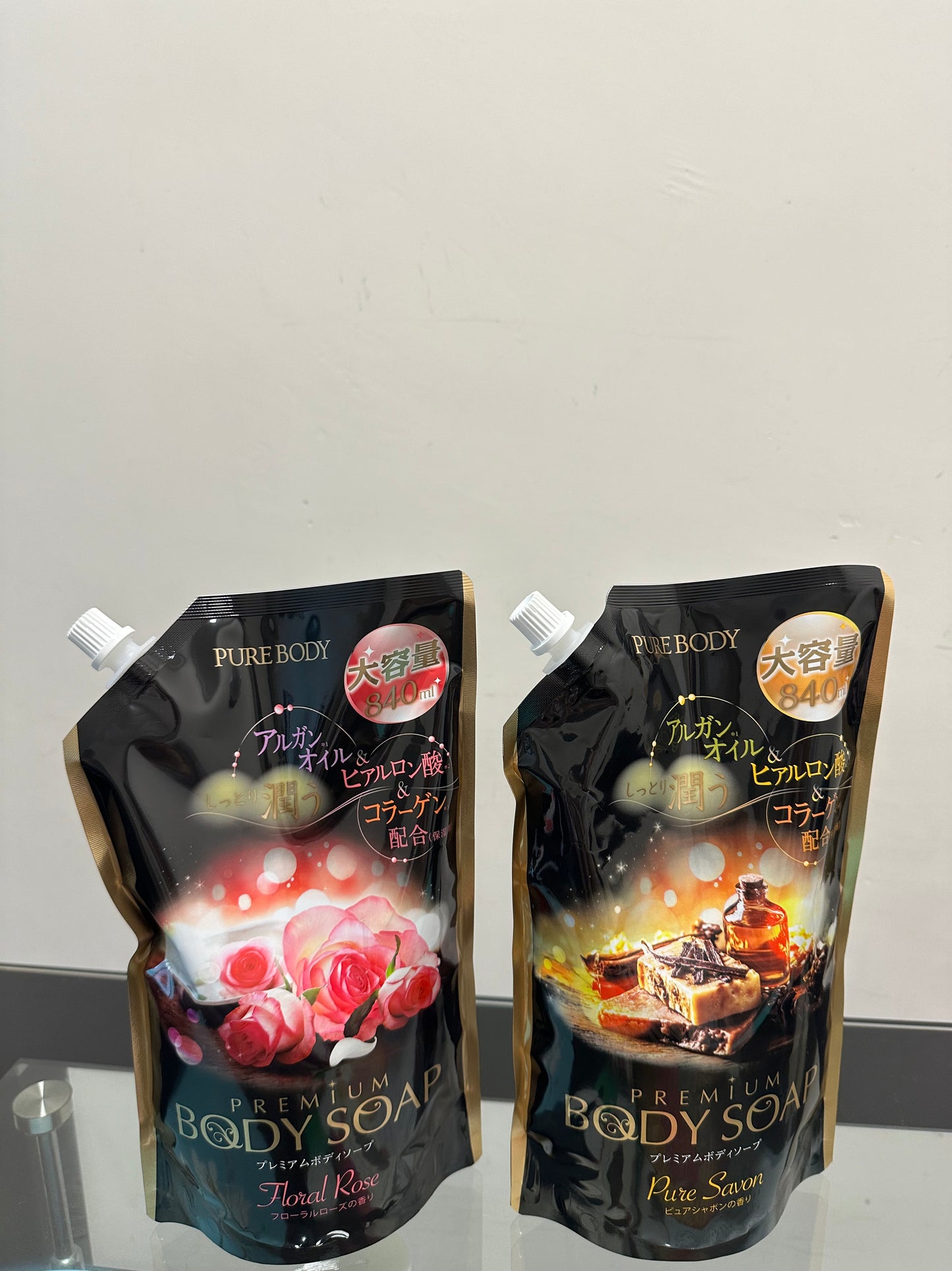 Pure:香水味沐浴露: (環保大容量840ml)
