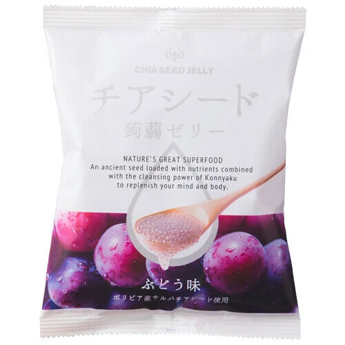 現貨：奇亞籽蒟蒻果凍 （甜菜糖製造） 任選一款：1袋（10個入り）