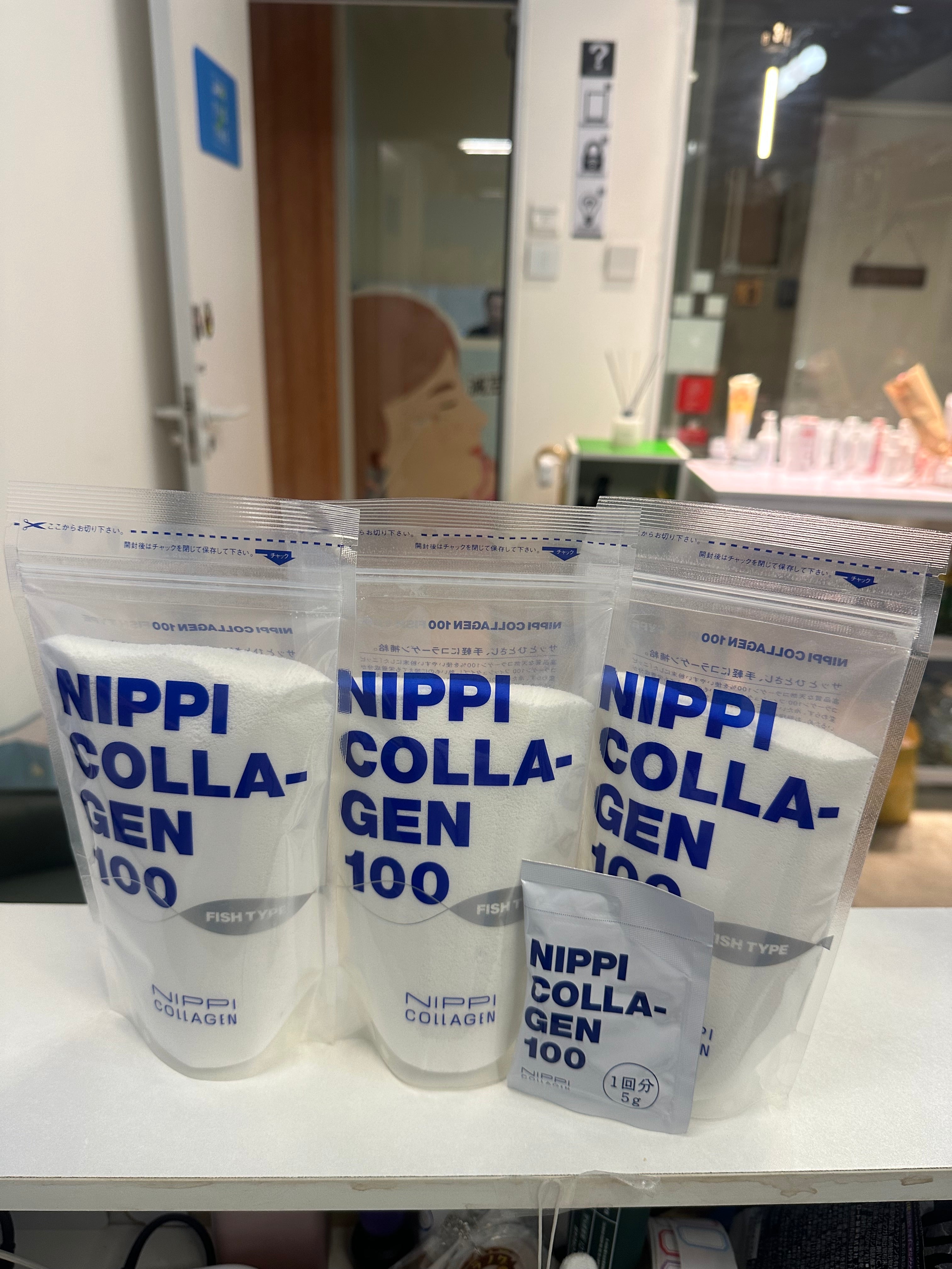特別優惠： 日本直送：Nippi 100 魚油升級版 Collagen蛋白粉（100g*3包）(優惠直至： 10月30日）