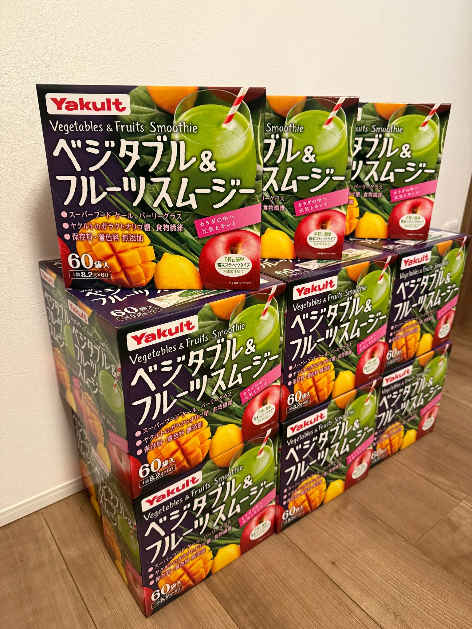 Yakult - Vegetables & Fruits Smoothie (60條裝 - 冇盒，獨立包裝）