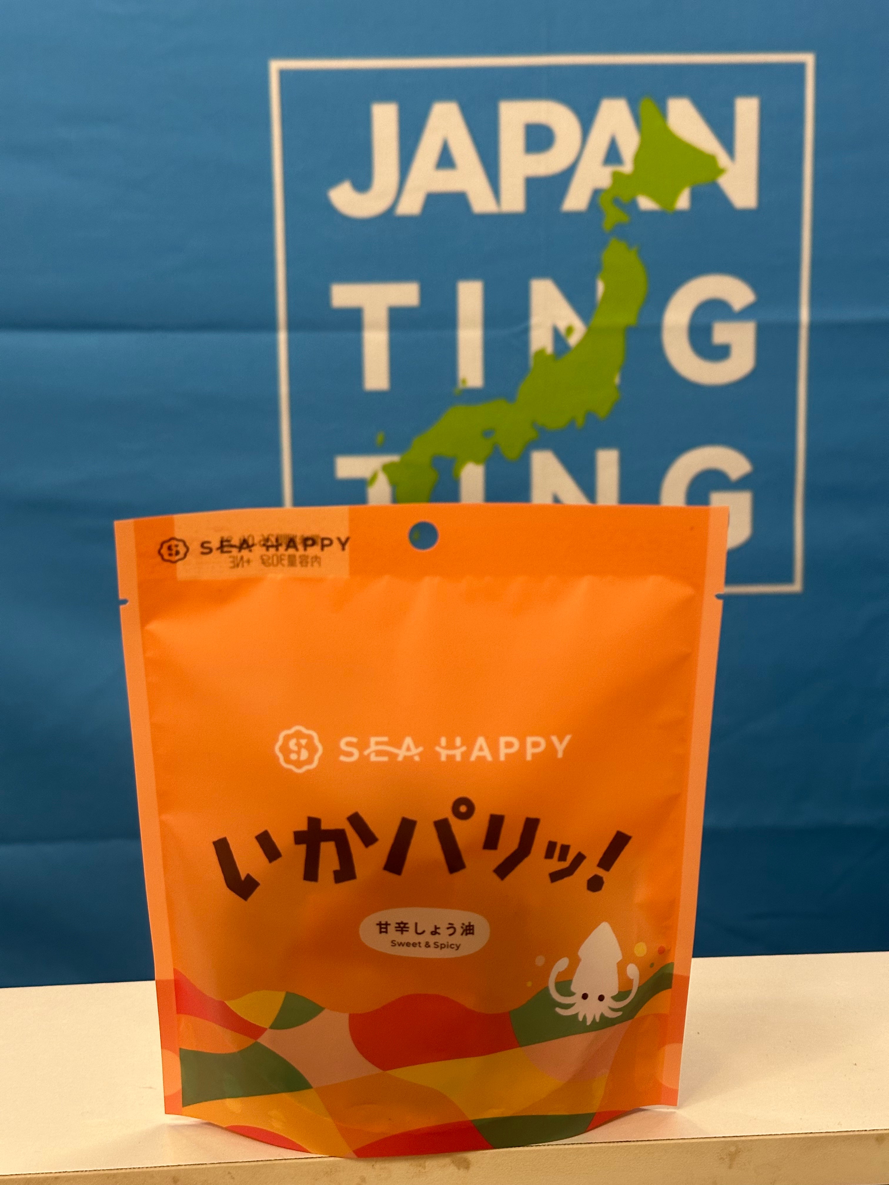 えびせん家族：甘辛味脆鱿魚（30g)