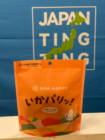 えびせん家族：甘辛味脆鱿魚（30g)